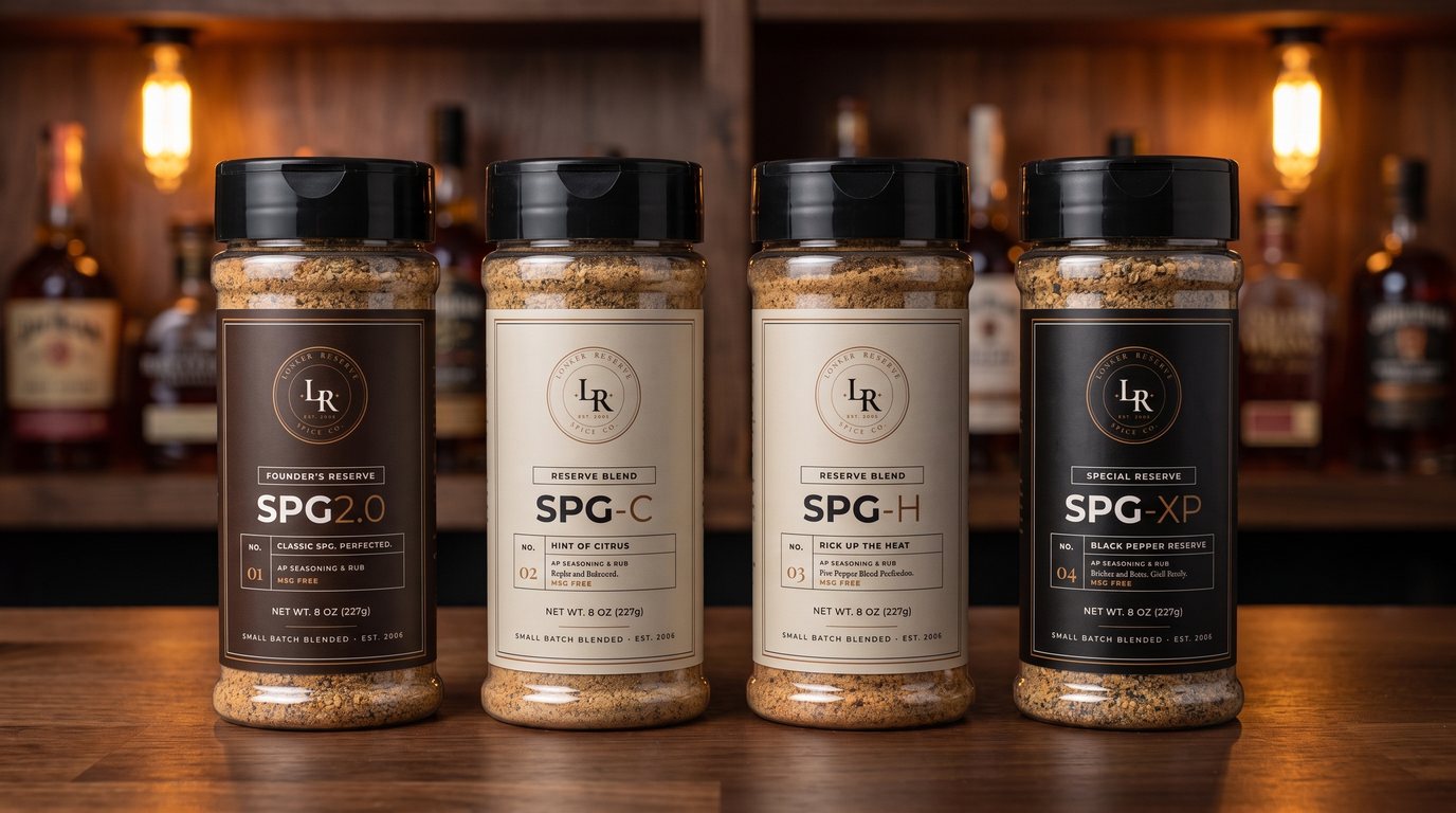 The Reserve Collection: SPG 2.0, SPG-C, SPG-H and SPG-XP in 8 oz